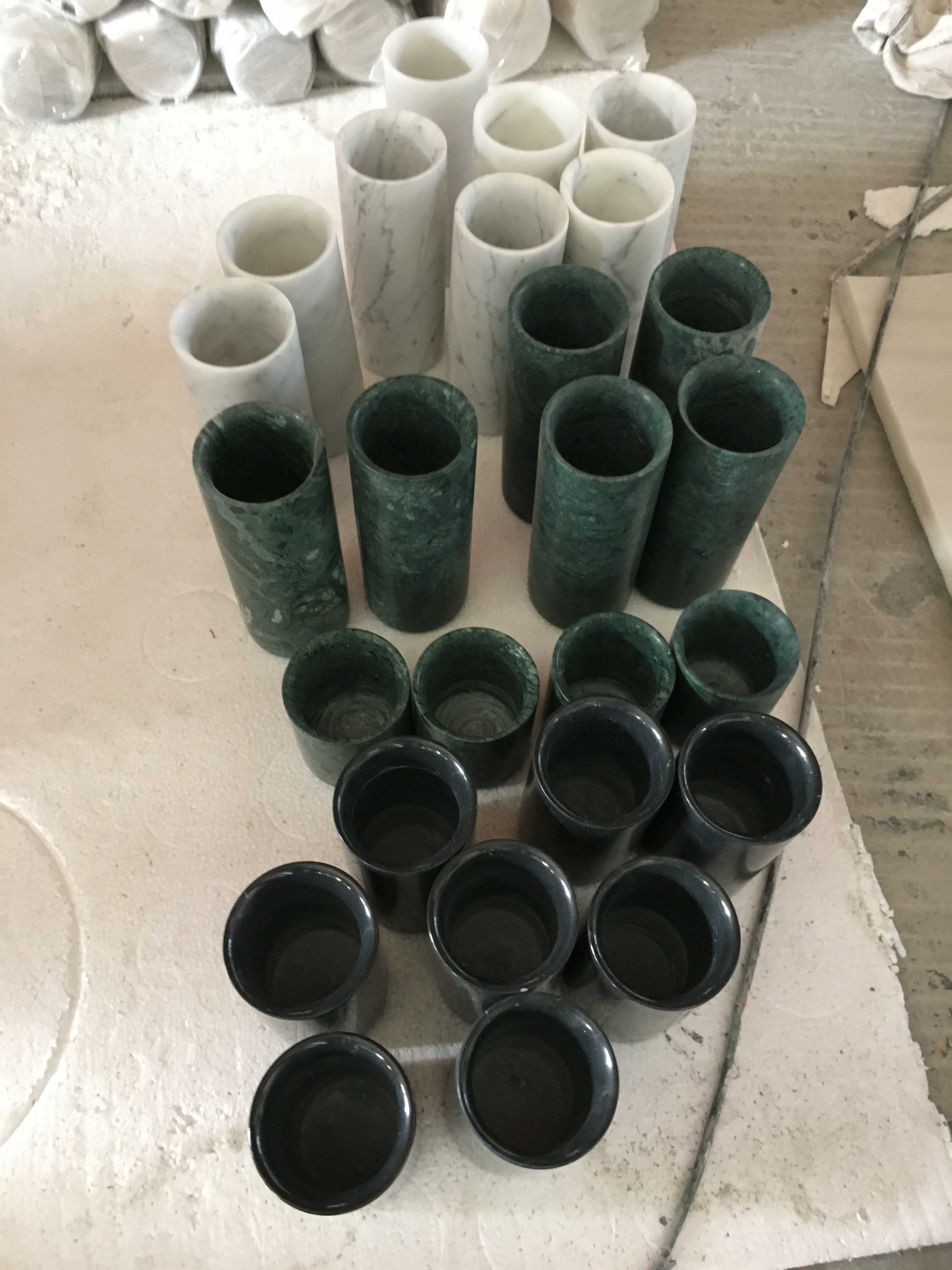 Marble Candle Jars
